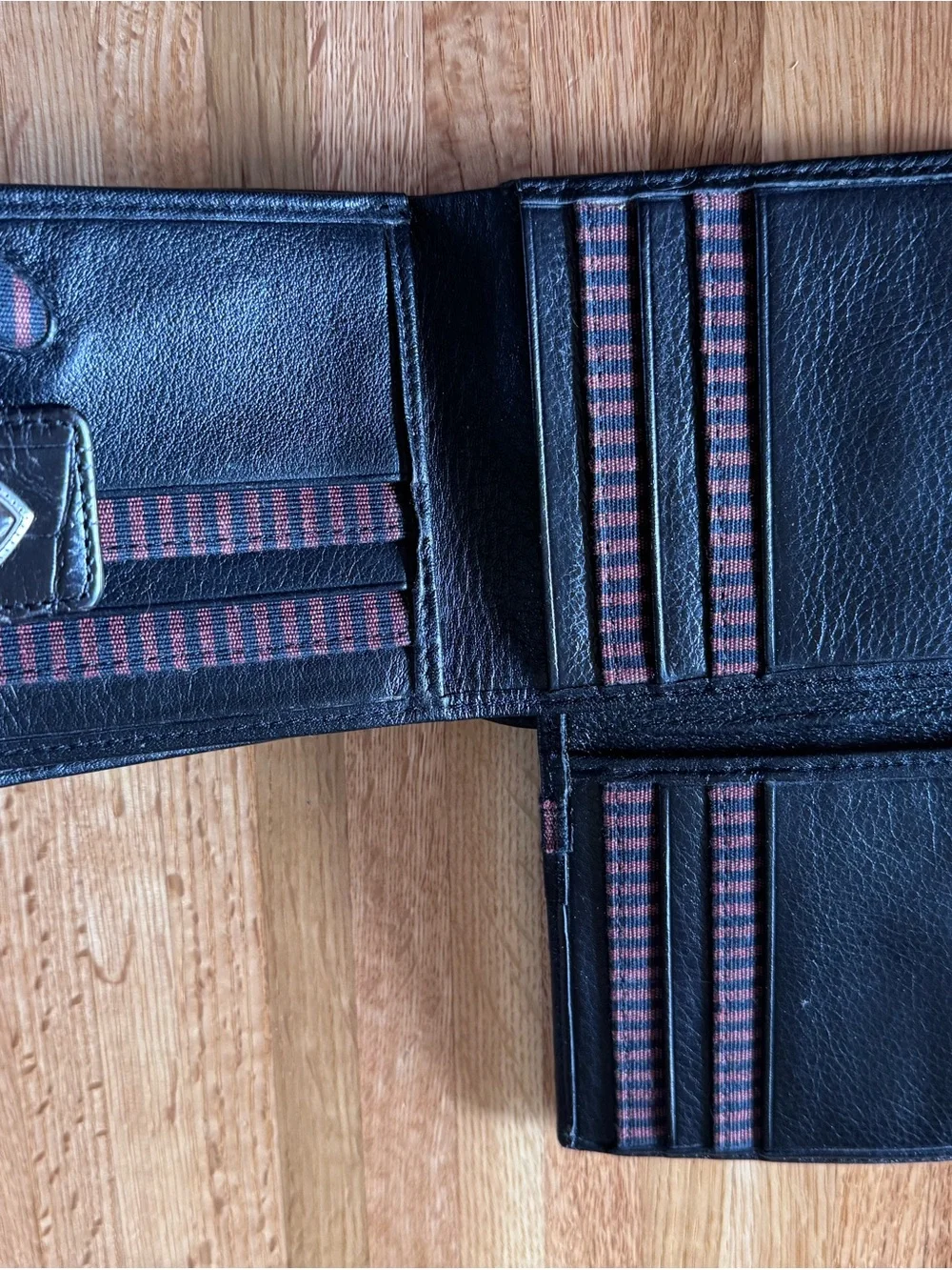Brighton Black Leather Wallet with Heart Snap